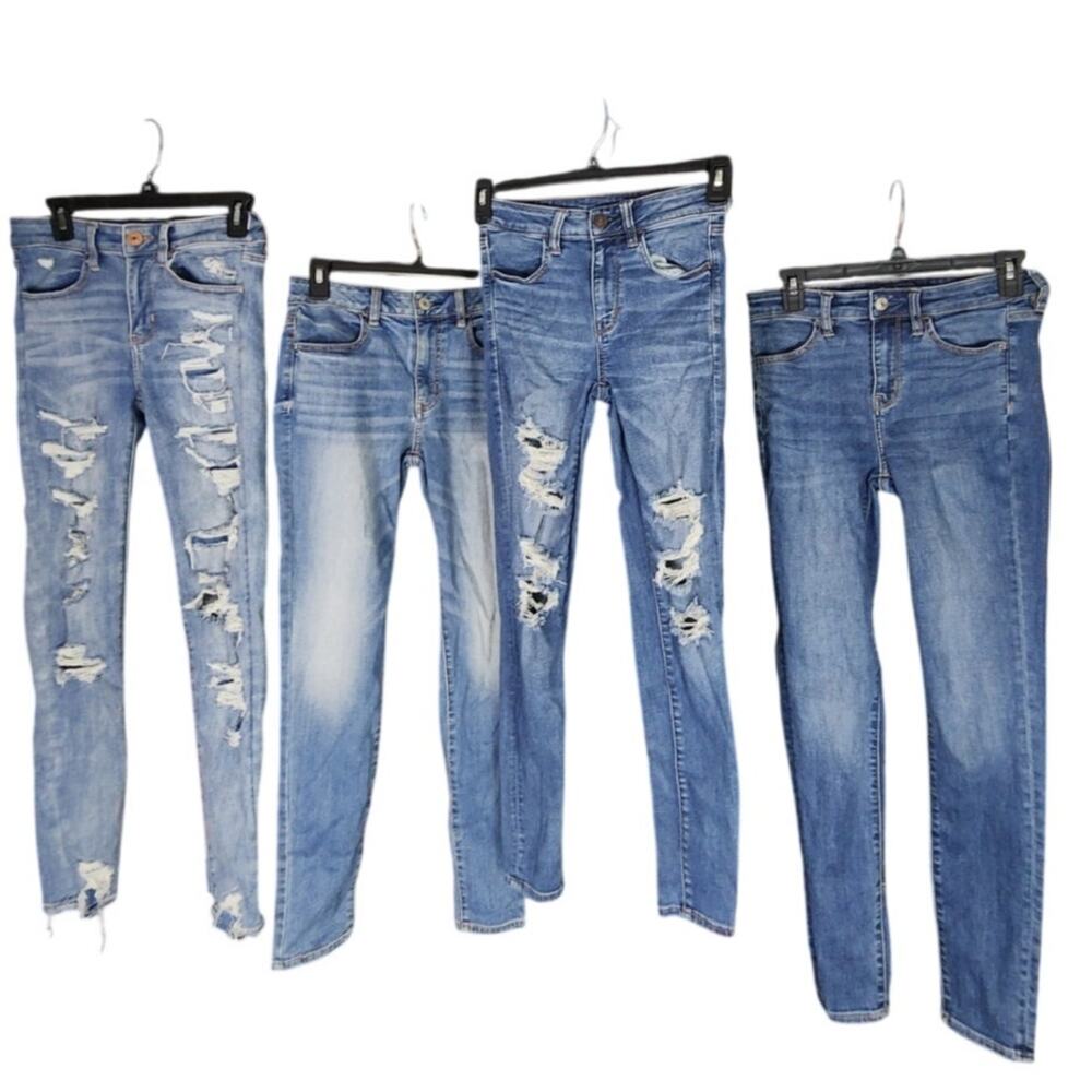 4 pairs of American Eagle Hi Rise Jeggings Size 4
